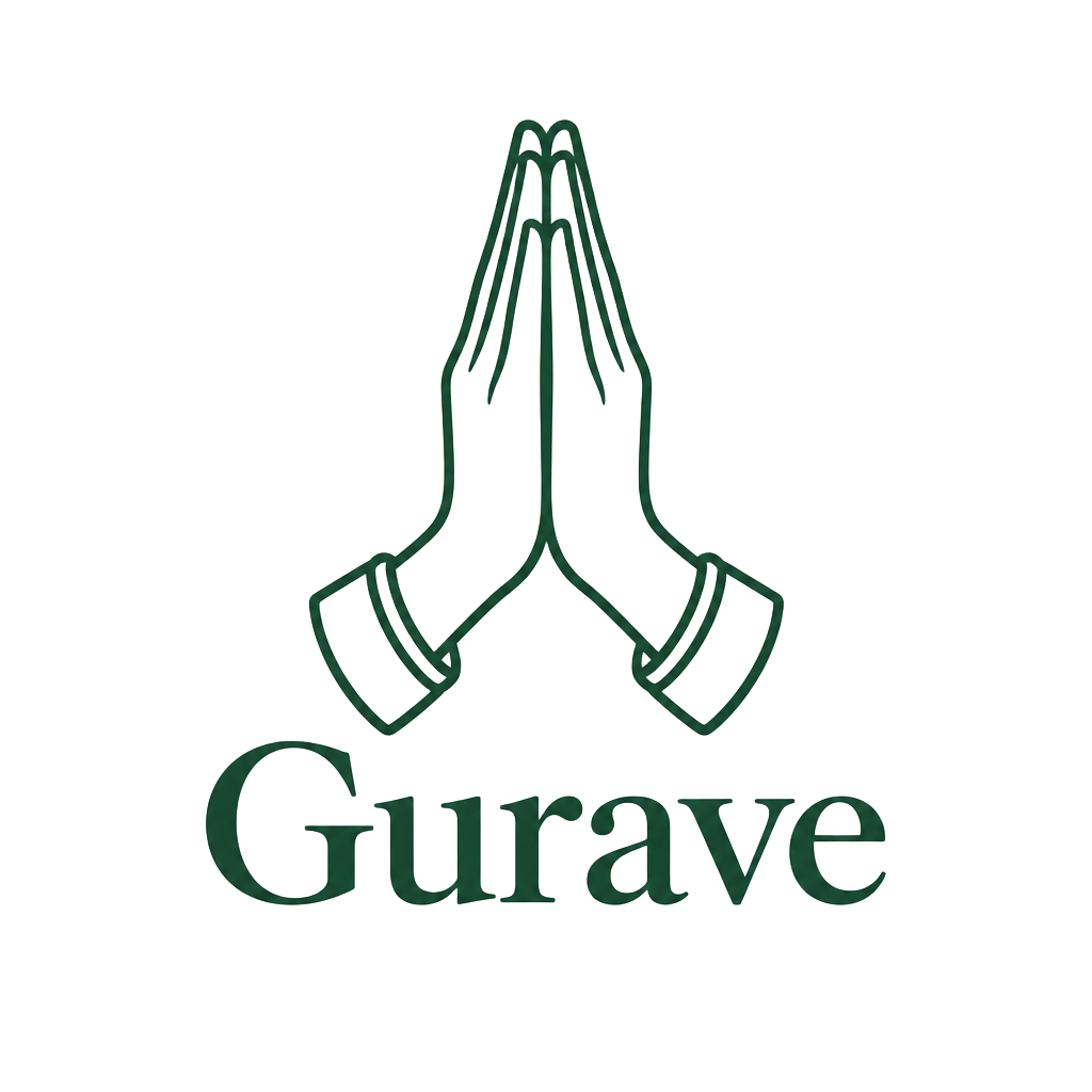 Gurave logo — hands joined in Namaskar